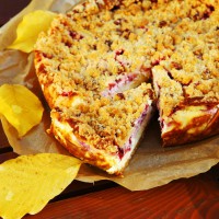 Ovocný cheescake s orechovou mrveničkou